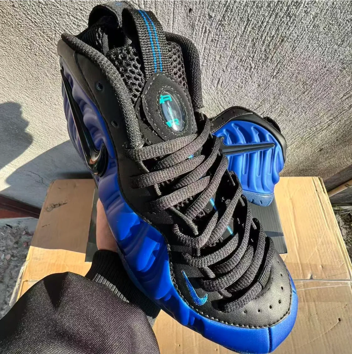 Air Foamposite Pro Hyper Cobalt Shoes Sneakers by Air Jordan