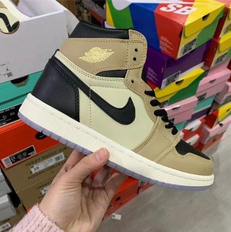 Air Jordan 1 Fossil Milk Tea Black by Air Jordan