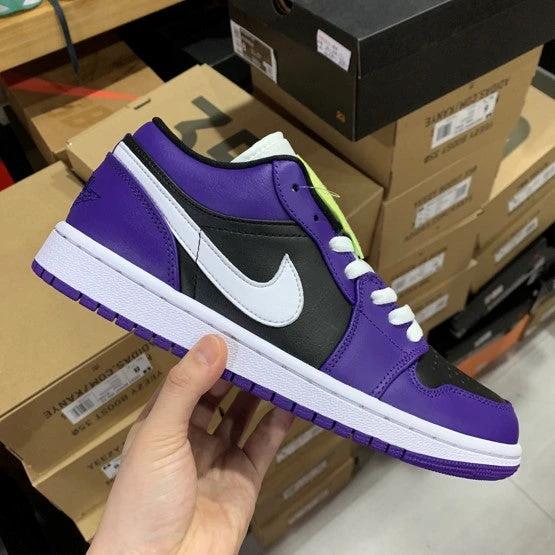 Air Jordan 1 Low Black Purple Toe Grape by Air Jordan