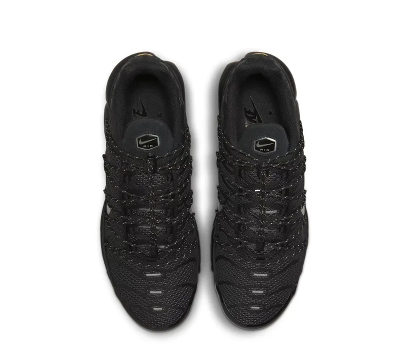 Air Max Plus Utility Black Metallic Silver Shoes Sneakers by Air Jordan