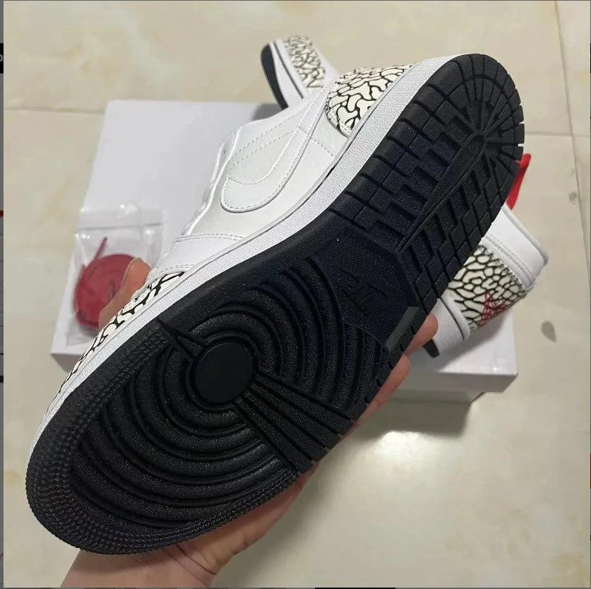 Air Jordan1 Phat Low Cement Grey Shoes Sneakers by Air Jordan