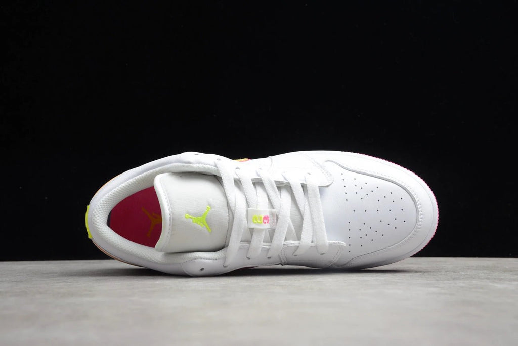 Air Jordan 1 Low White And Yellow Powder by Air Jordan