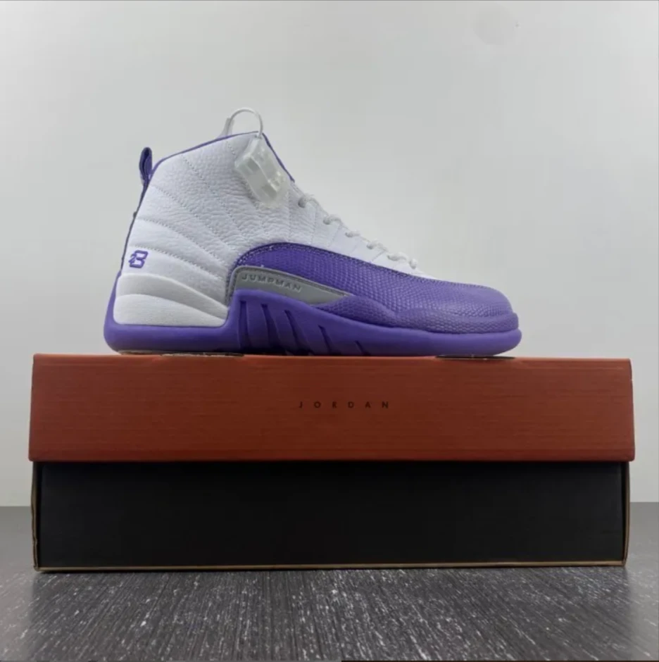 Air Jordan 12 White Field Purple Shoes Sneakers by Air Jordan