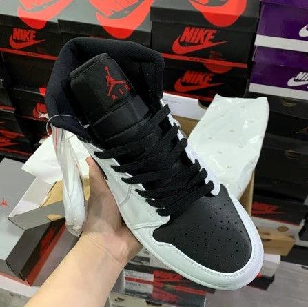 Air Jordan 1 Mid Black And White Reverse by Air Jordan