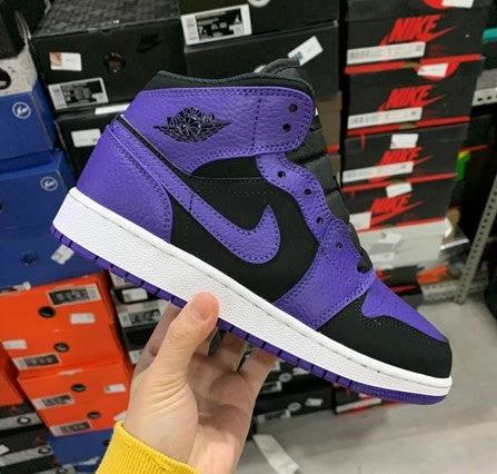Air Jordan 1 Mid Black Purple by Air Jordan