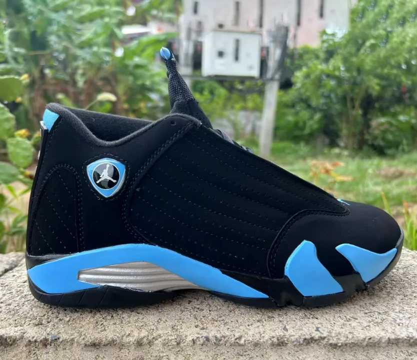 Air Jordan 14 Black University Blue Shoes Sneakers by Air Jordan