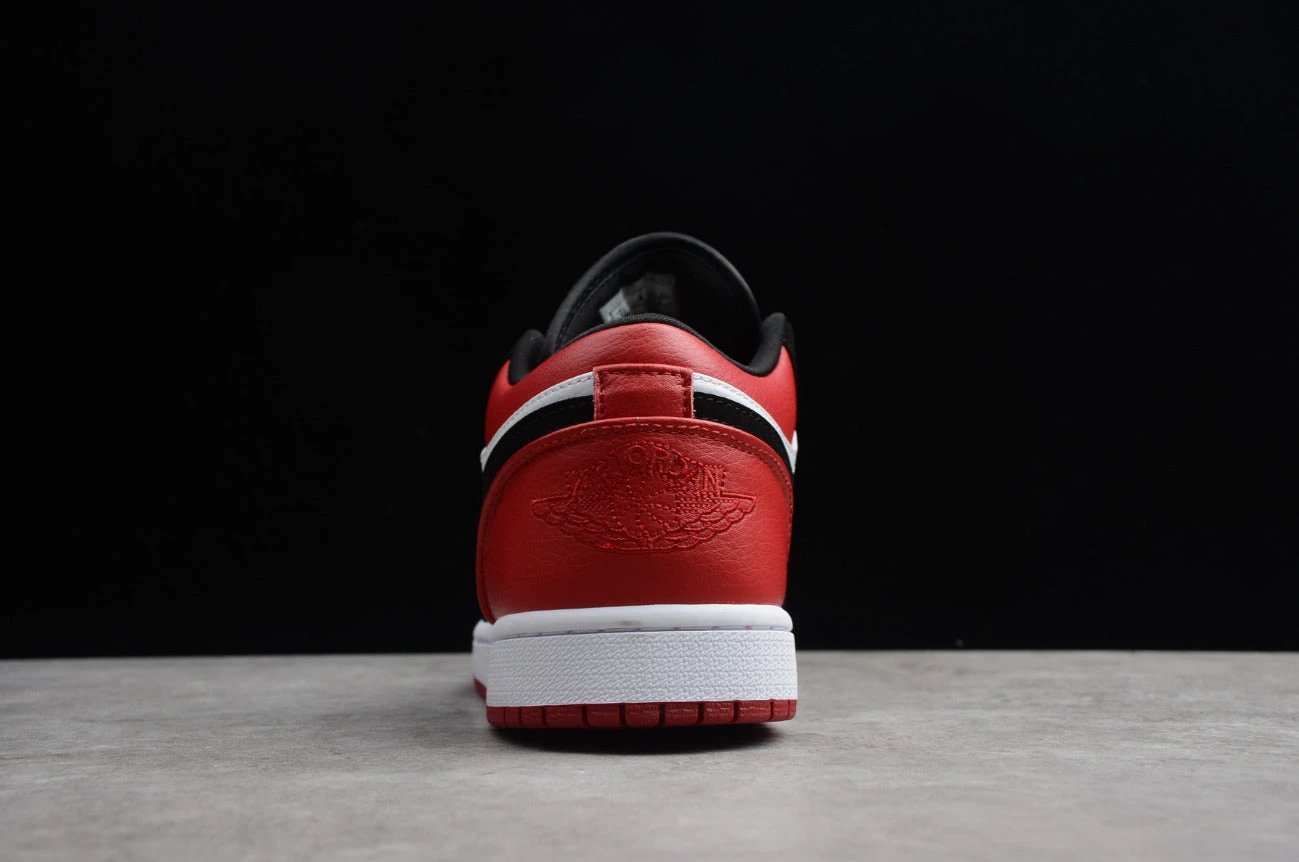 Air Jordan 1 Low Black And White Red by Air Jordan