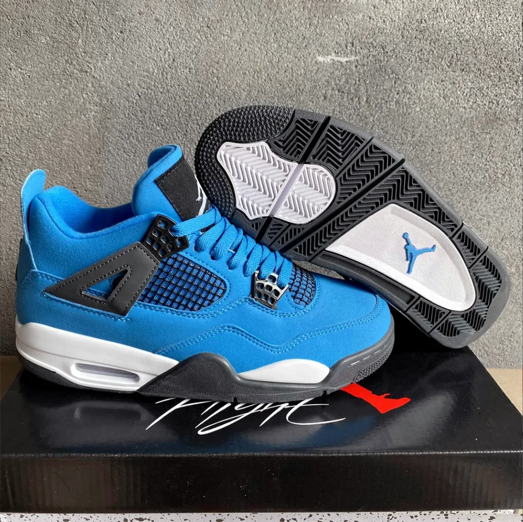 Air Jordan 4 Pure Blue Shoes Sneakers by Air Jordan
