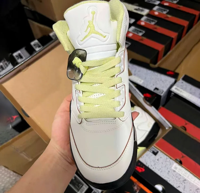 Air Jordan 5 Luminous Green Shoes Sneakers by Air Jordan