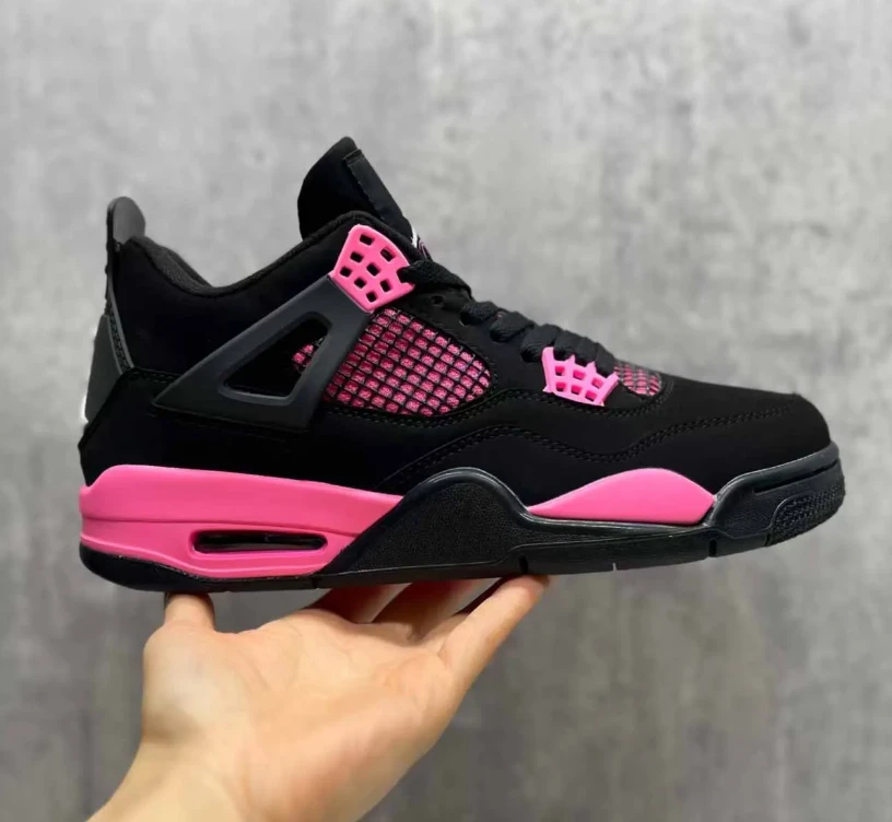 Air Jordan 4 Pink Thunder Shoes Sneakers by Air Jordan