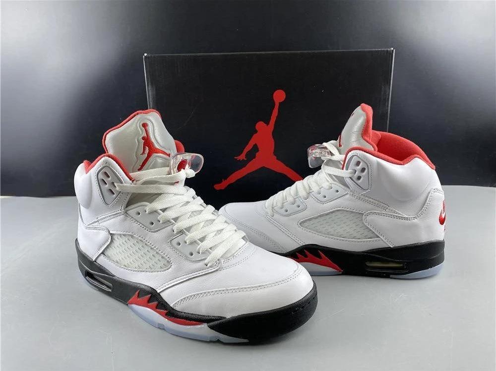Air Jordan 5 Fire Red Silver Tongue (2020) Shoes Sneakers by Air Jordan