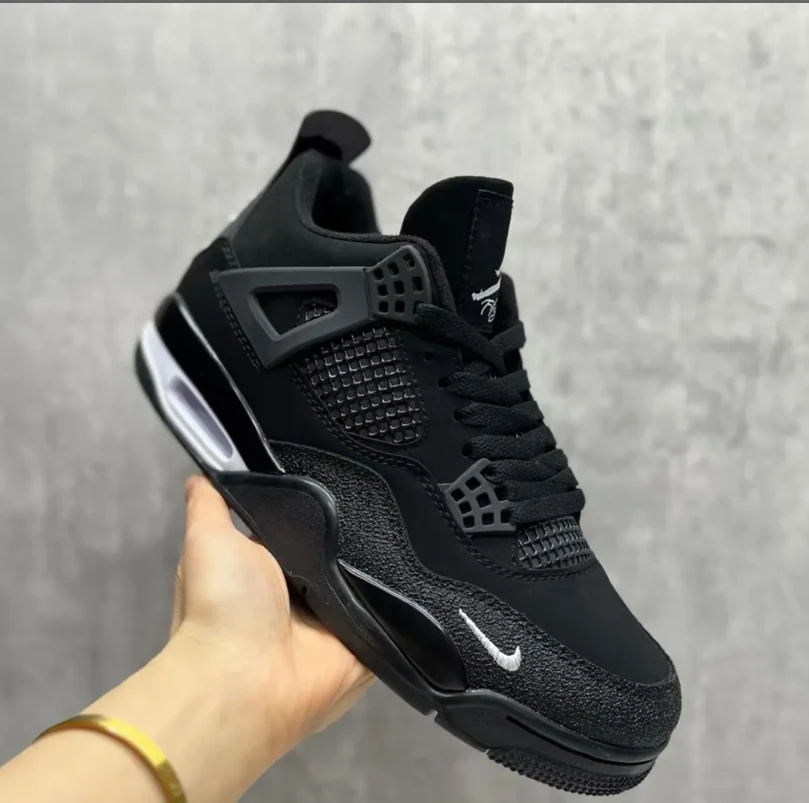 Nigel Sylvester x Air Jordan 4 Black By Black Shoes Sneakers by Air Jordan