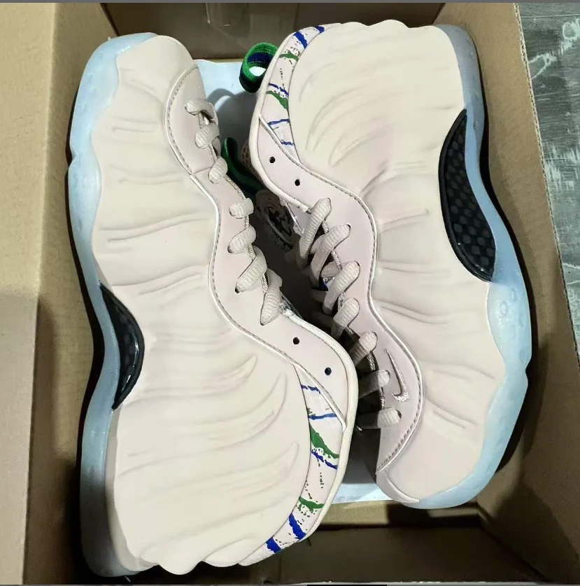 Air Foamposite One Particle Beige Shoes Sneakers by Air Jordan