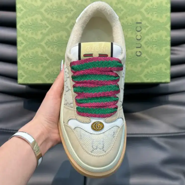 GG Screener GG Leather-Trimmed Canvas Shoes Sneakers by Air Jordan
