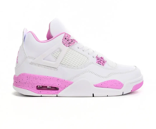 AJ 4 White Pink Oreo Shoes Sneakers by Air Jordan