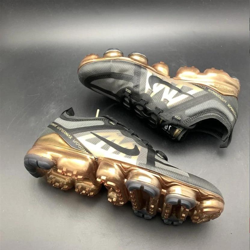 Air Jordan Vapor Max 2019 Black Metallic Gold Shoes Sneakers by Air Jordan