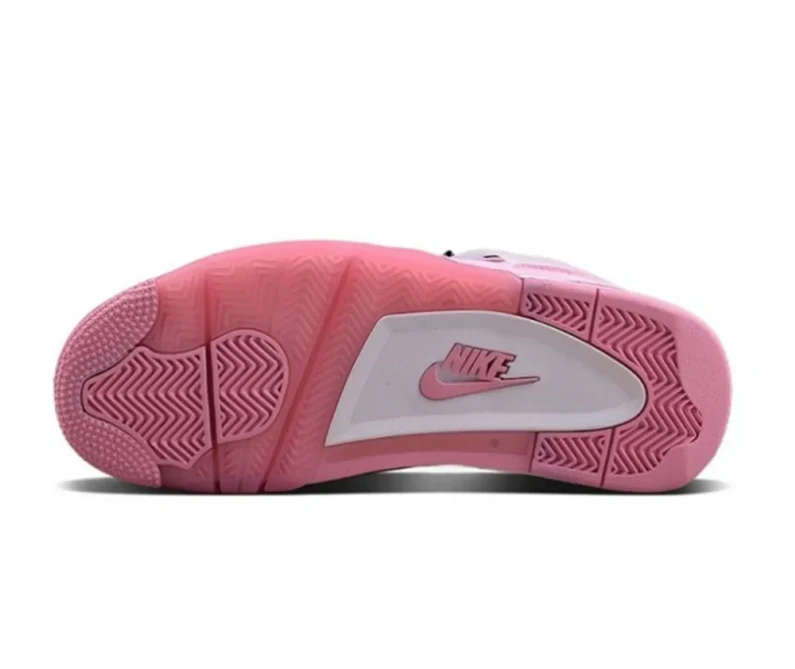 OW X AJ 4 Pink Shoes Sneakers by Air Jordan