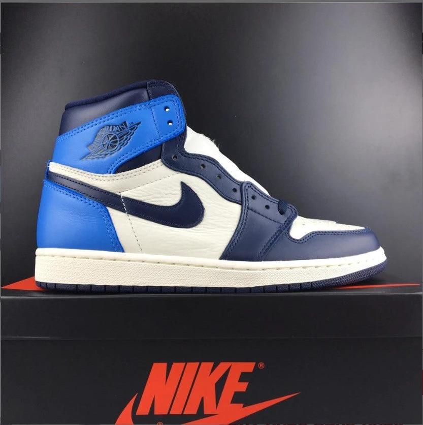Air Jordan 1 Retro High Obsidian UNC Shoes Sneakers by Air Jordan