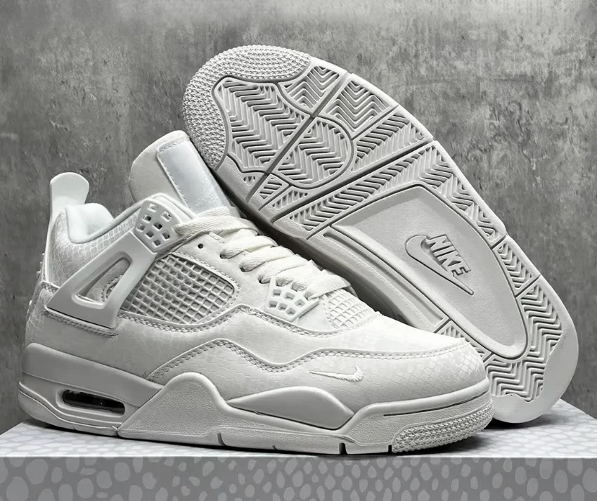 Nigel Sylvester x Air Jordan 4 White Mamba Shoes Sneakers by Air Jordan