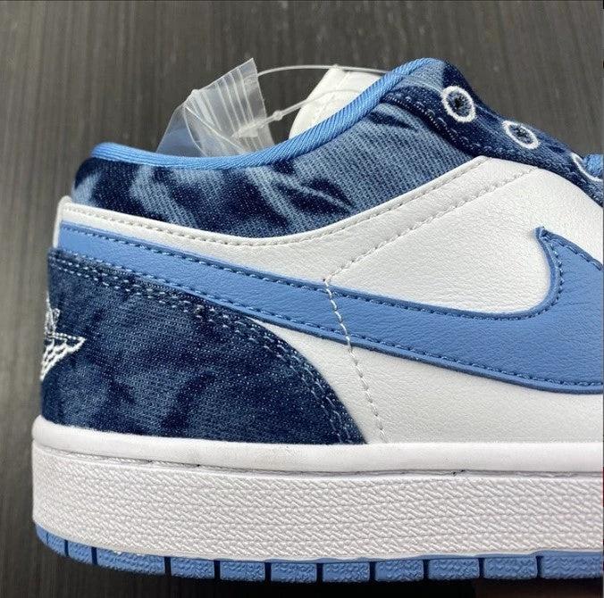 Air Jordan 1 Low Washed Denim Shoes Sneakers by Air Jordan