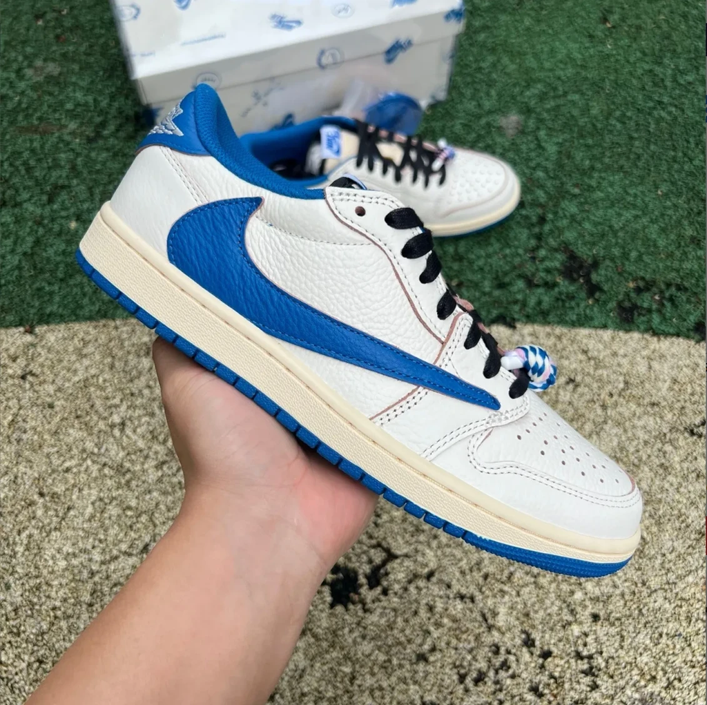 Travis Scott x Fragment x Air Jordan 1 Low 2025 Shoes Sneakers by Air Jordan