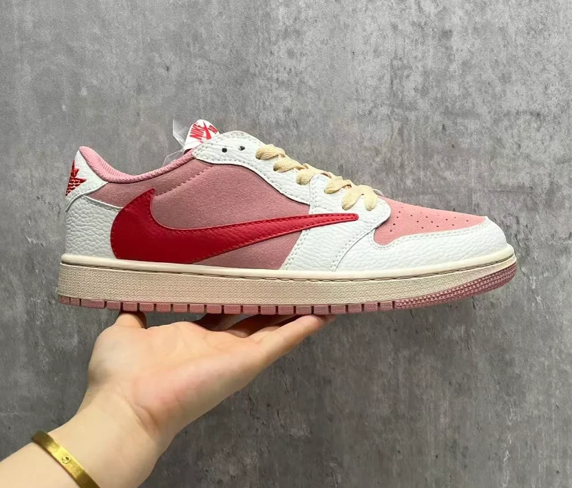 Travis Scott x AJ 1 Low OG Shy Pink Shoes Sneakers by Air Jordan