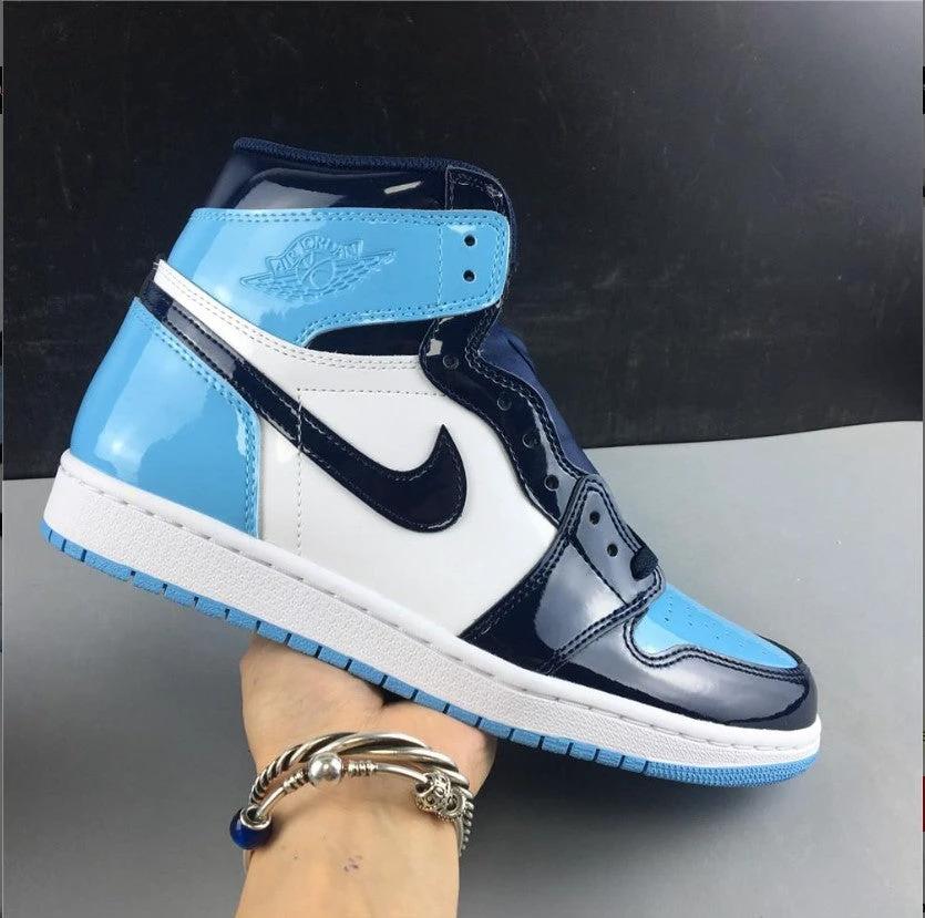 Air Jordan 1 Retro High UNC Patent (W) Shoes Sneakers by Air Jordan