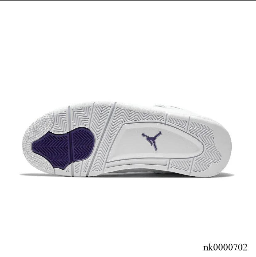 Air Jordan 4 Retro Metallic Purple Shoes Sneakers (Big Size Available) by Air Jordan