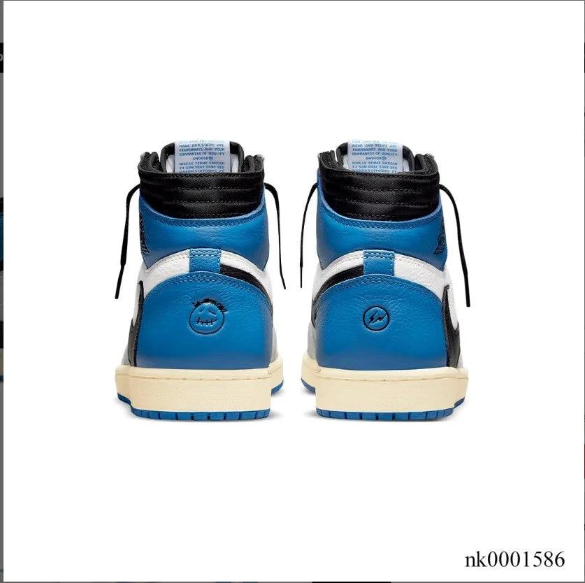 Travis Scott x Fragment x AJ 1 High “Military Blue” Shoes Sneakers by Air Jordan
