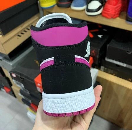Air Jordan 1 Mid Black Purple White by Air Jordan