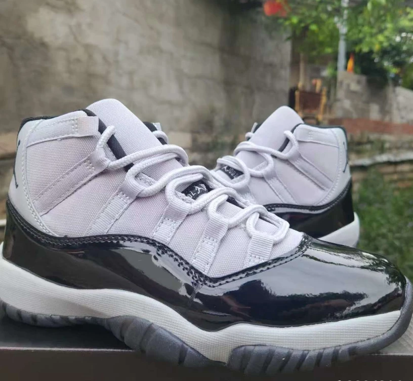 Air Jordan 11 Grey Black Shoes Sneakers by Air Jordan