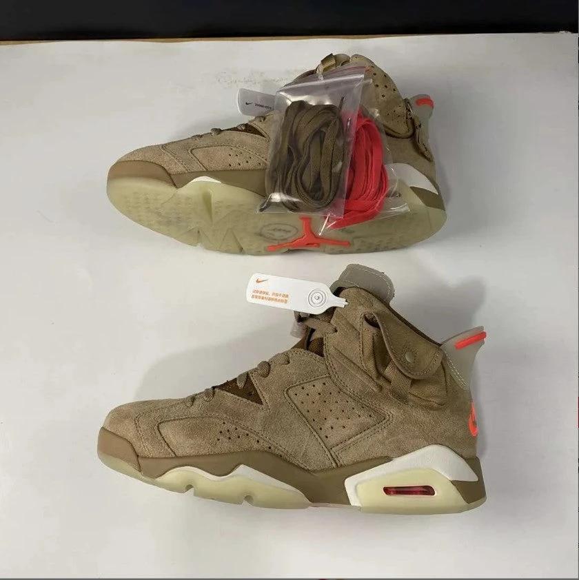 Travis Scott x AJ 6 British Khaki Shoes Sneakers by Air Jordan