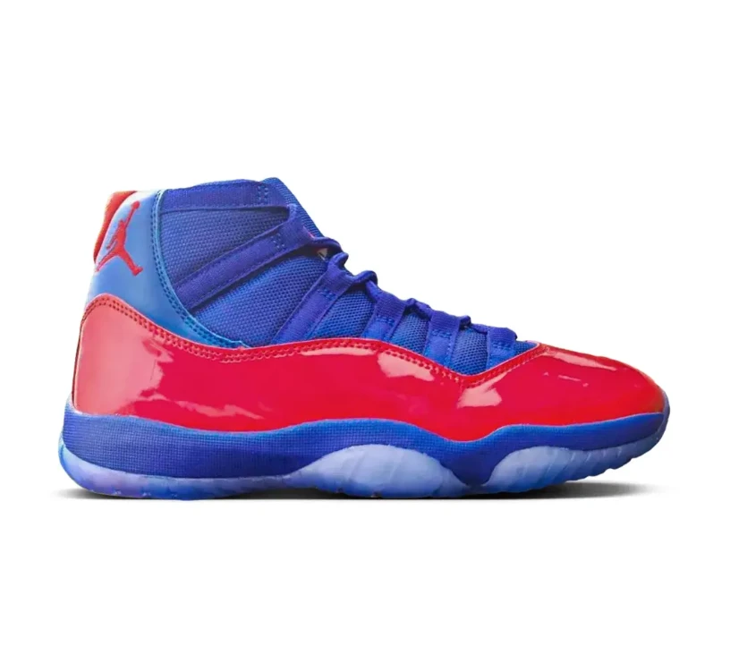 Air Jordan 11 Blue Red Shoes Sneakers by Air Jordan