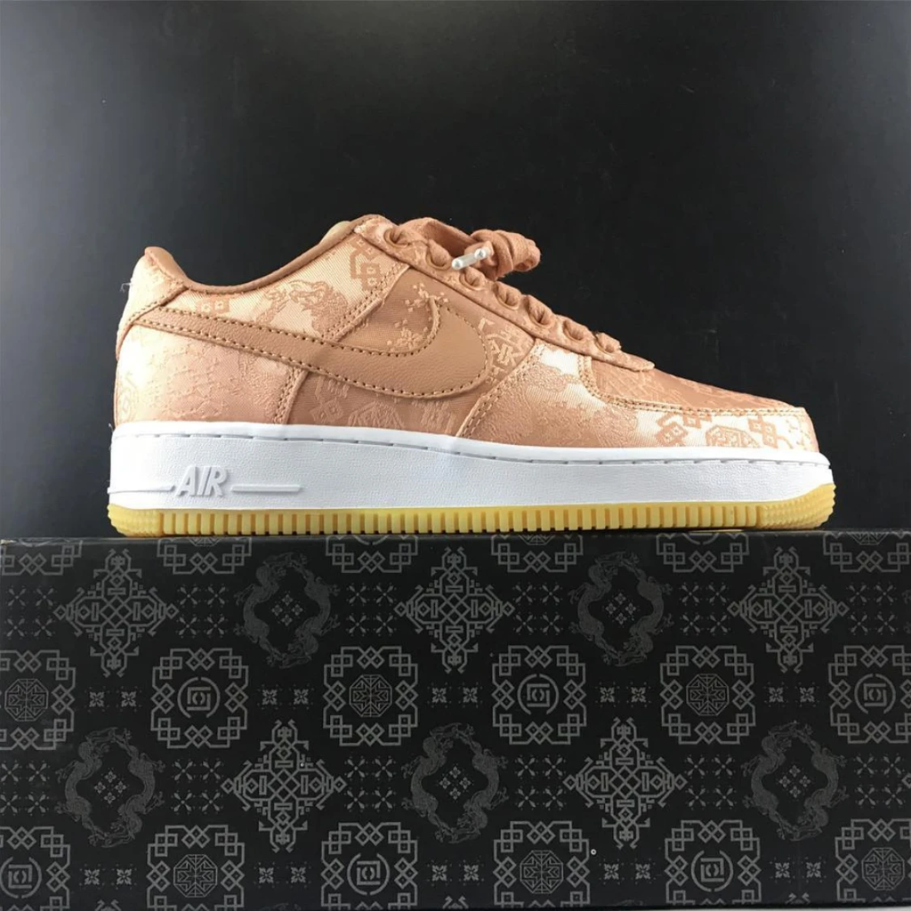 Air Jordan 1 Low Clot Rose Gold Silk Shoes Sneakers by Air Jordan