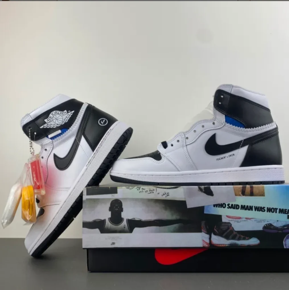 Fragment x Union LA x Air Jordan 1 High OG Black White Shoes Sneakers by Air Jordan