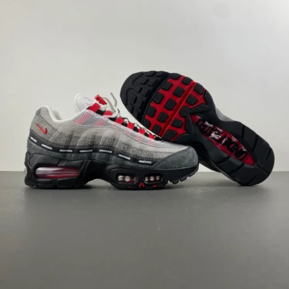Air Max 95 SP x Undefeated Geo Tokyo Bright Crimson Shoes Sneakers by Air Jordan