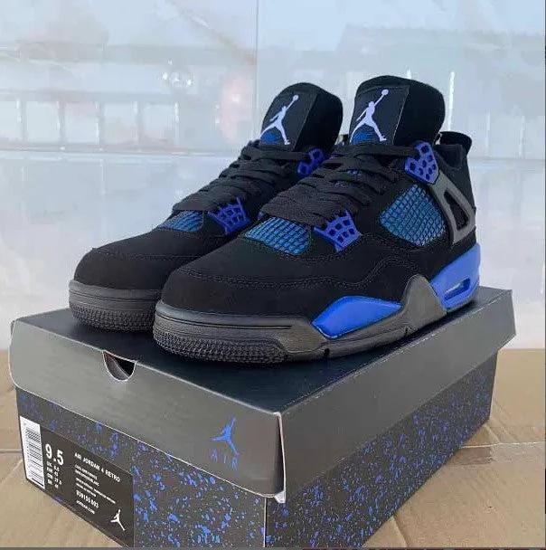 Air Jordan 4 Retro Game Royal Shoes Sneakers by Air Jordan