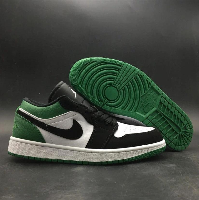 Air Jordan 1 Low White Black Mystic Green Shoes Sneakers by Air Jordan