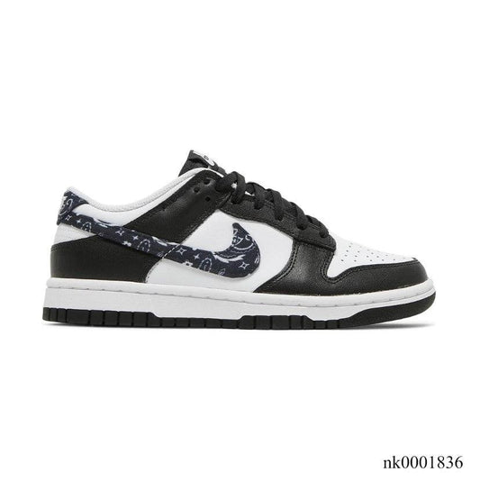 Dunk Low Black Paisley Shoes Sneakers by Air Jordan