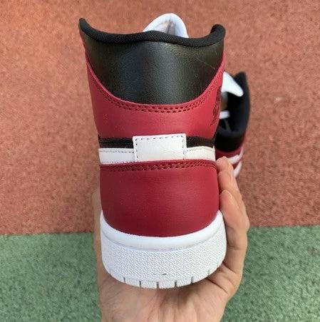 Air Jordan 1 Mid Wine Red Toe by Air Jordan
