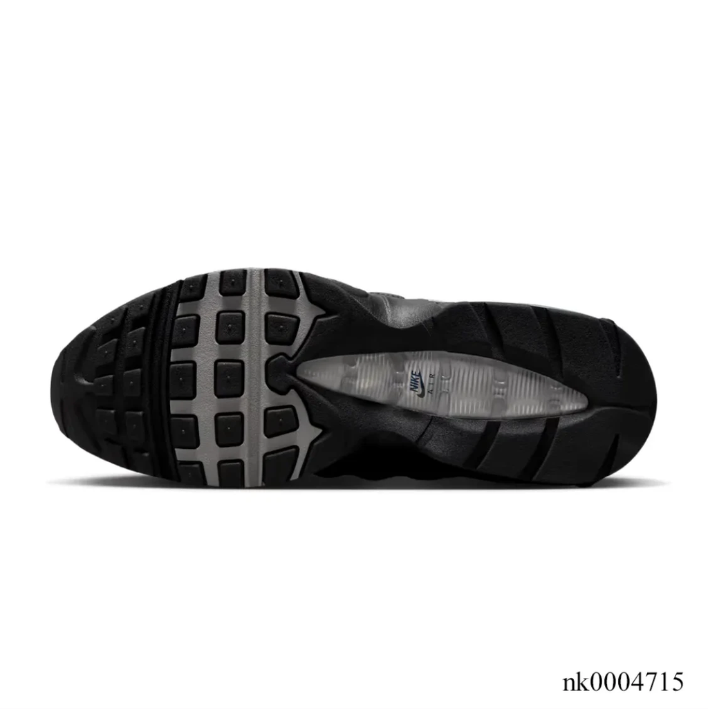 Air Max 95 Big Bubble Black Metallic Silver Shoes Sneakers by Air Jordan