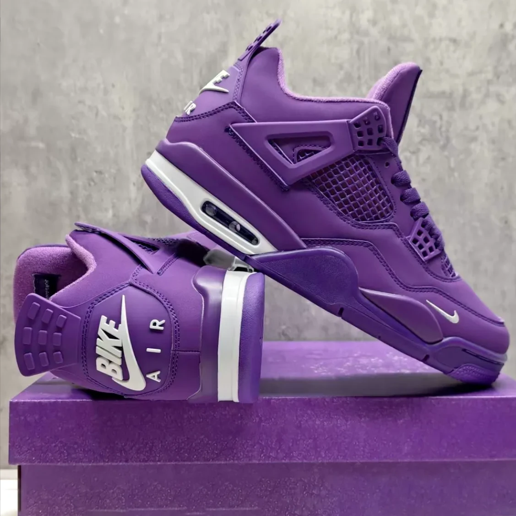 Nigel Sylvester x Air Jordan 4 Purple Shoes Sneakers by Air Jordan