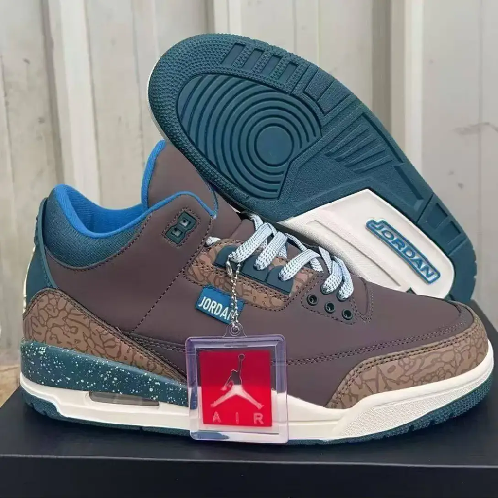 Air Jordan 3 Retro Olive Grey Shoes Sneakers by Air Jordan