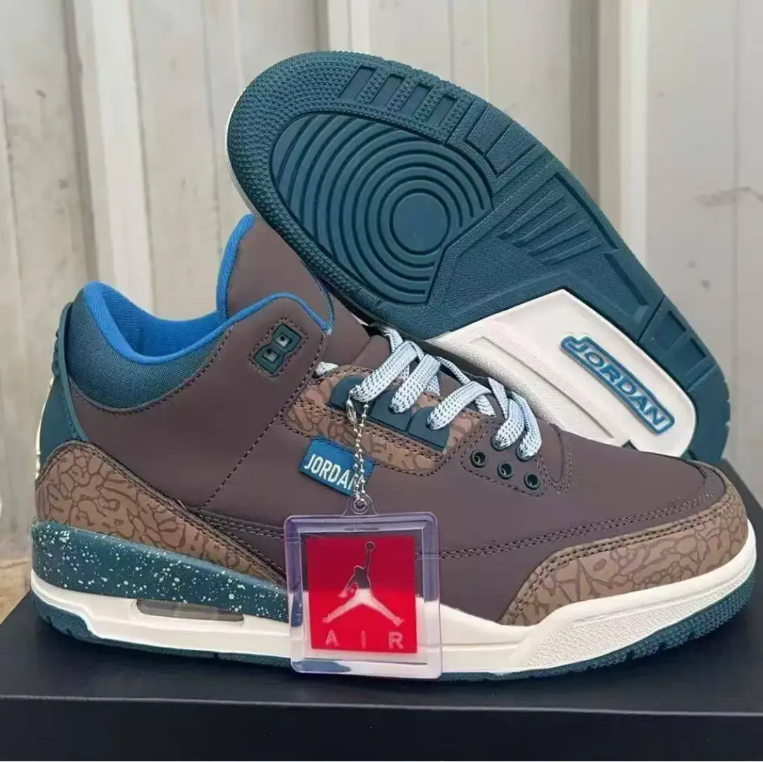 Air Jordan 3 Retro Olive Grey Shoes Sneakers by Air Jordan