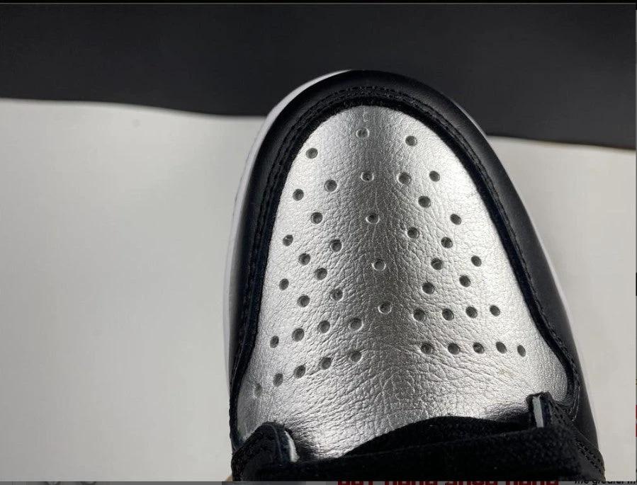 Air Jordan 1 High OG WMNS Silver Toe Shoes Sneakers by Air Jordan