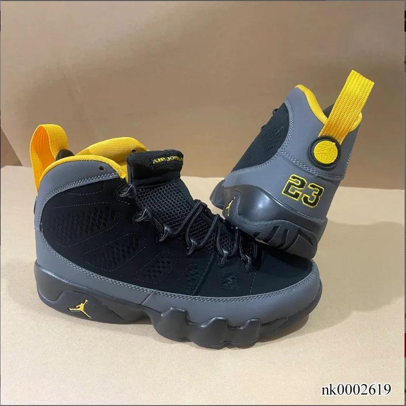 Air Jordan 9 Dark Charcoal University Gold Shoes Sneakers by Air Jordan