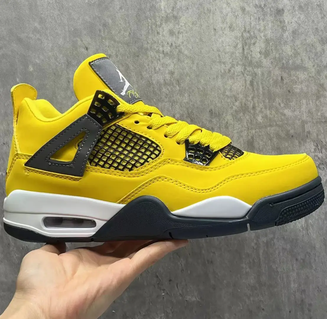 Air Jordan 4 Retro Lightning 2021 Shoes Sneakers by Air Jordan
