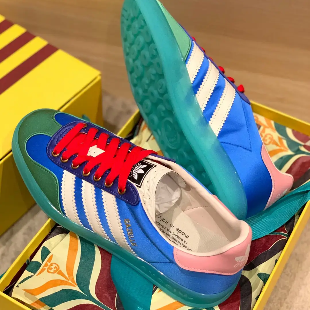 GG x AD Gazelle ‘Light Blue Silk’ Shoes Sneakers by Air Jordan