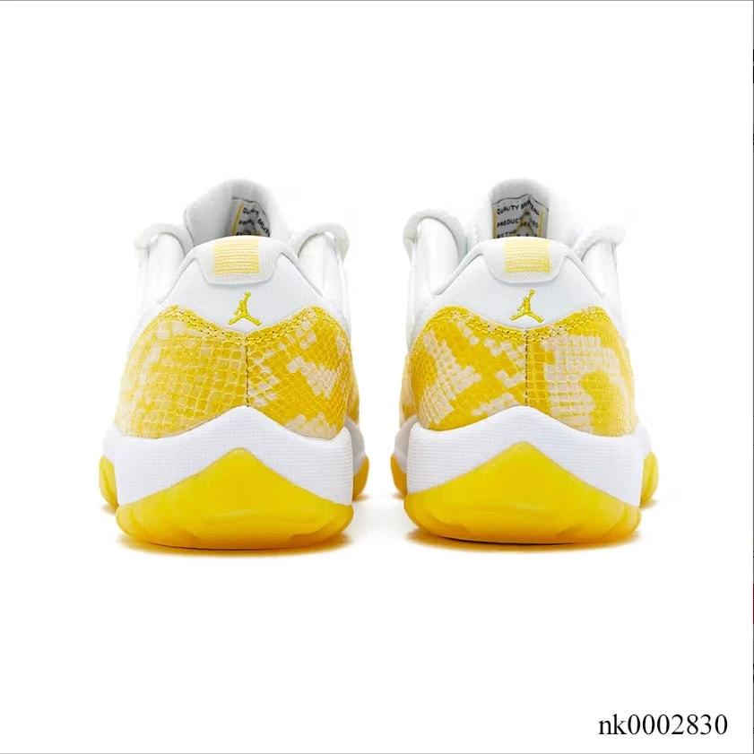 Air Jordan 11 Retro Low Tour Yellow Snakeskin Shoes Sneakers by Air Jordan