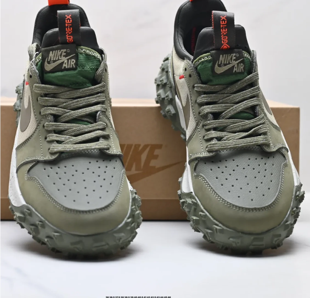 Air Jordan 1 Low Element GoreTex Medium Olive Shoes Sneakers by Air Jordan